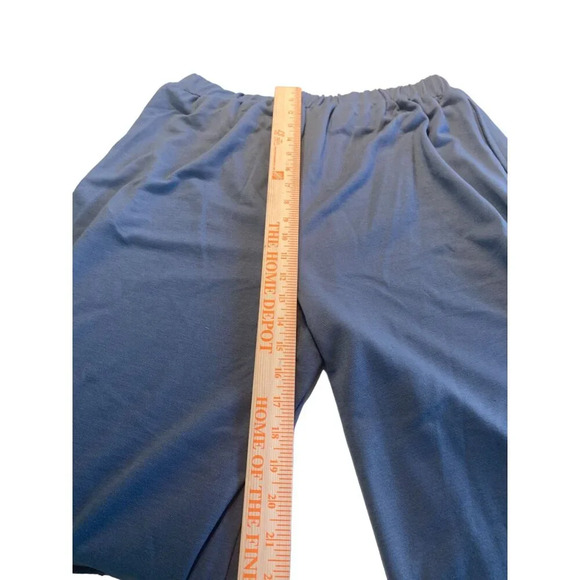 Area Stars Wide Leg Elastic Waist Relaxed Fit Blue Lounge Pants Size XL - Picture 11 of 11